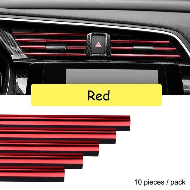 🌈Chromowana listwa wykończeniowa otworu wentylacyjnego samochodu🚗